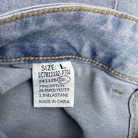 Denim‎ pencil Jean Skirt for Women Denim Casual Stretch Patch Pockets L - Picture 8 of 10